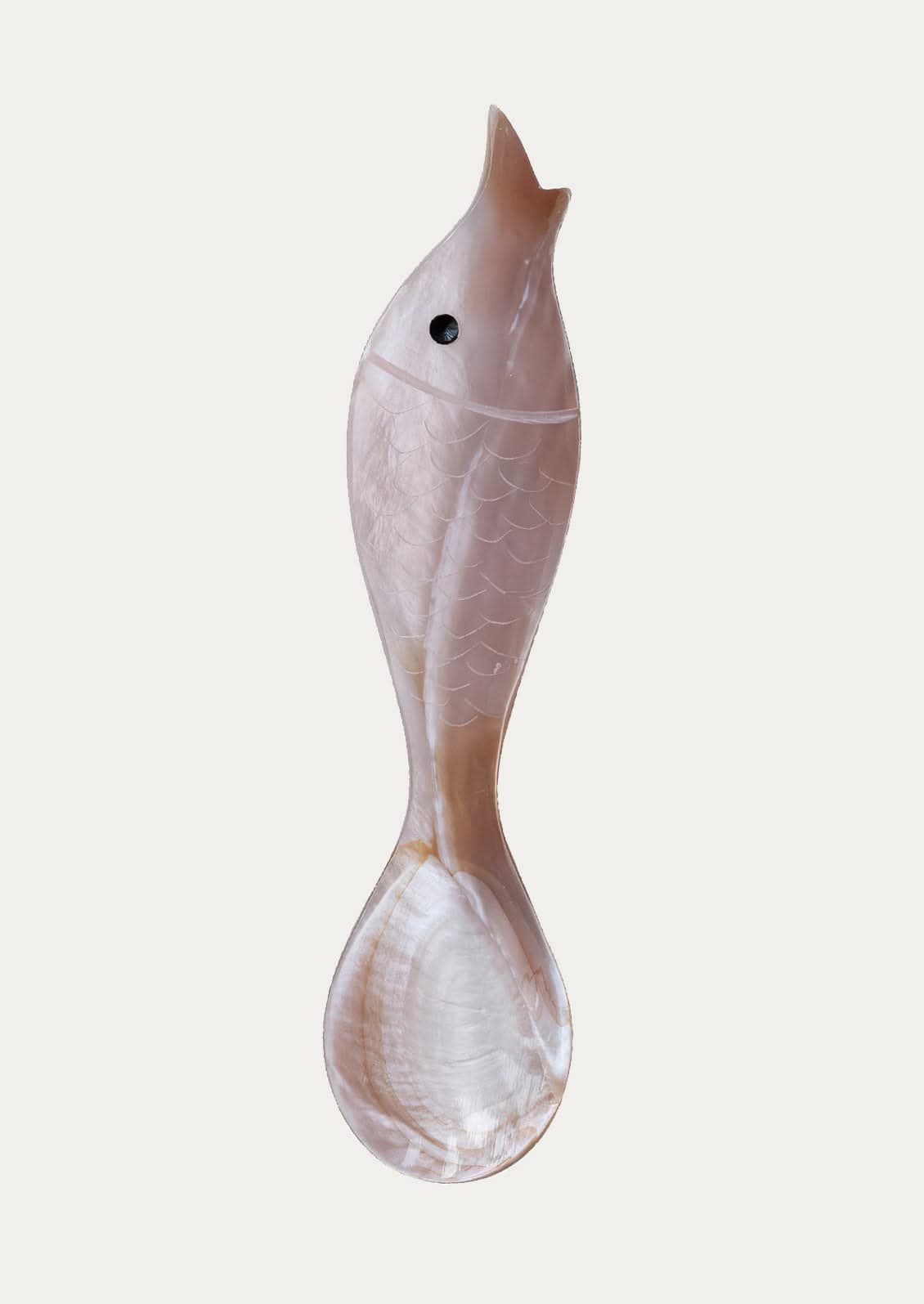 Mother-of-Pearl Fish-Form Serving Spoon — Primary view