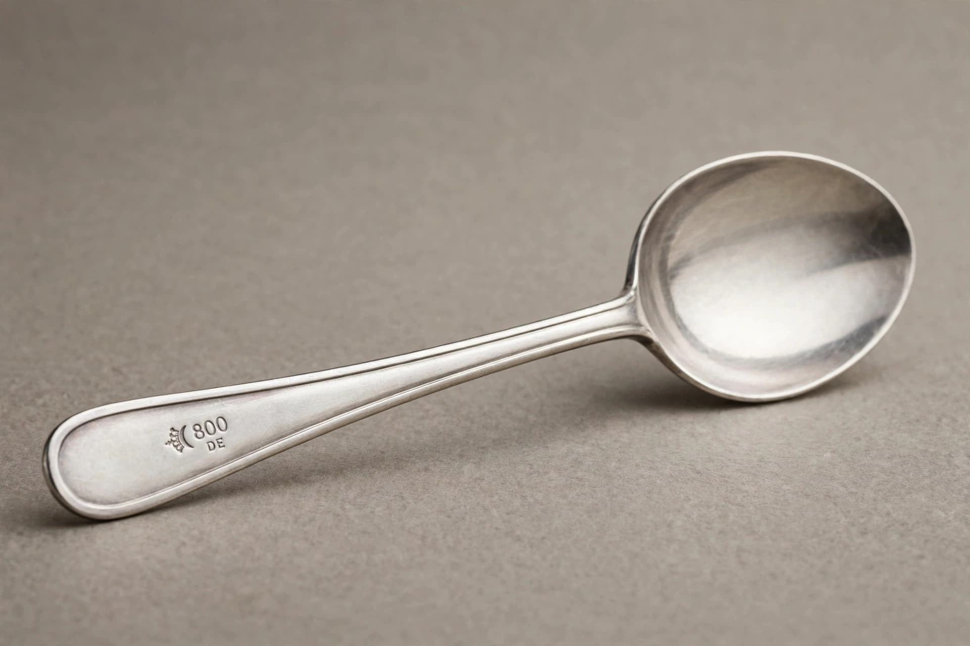 German 800 Silver Spoon — Primary view