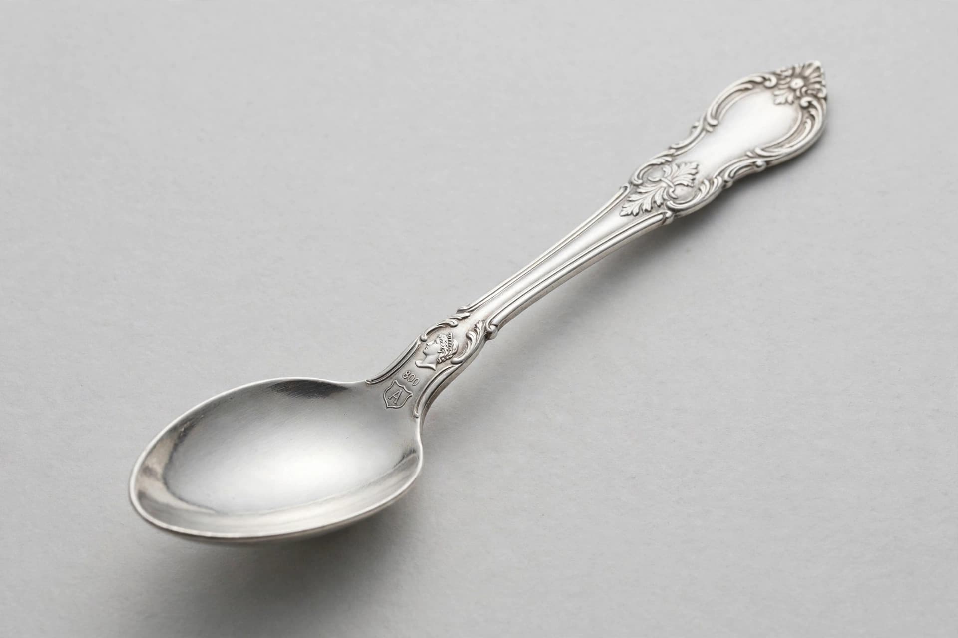 Austrian Silver Coffee Spoon — Primary view