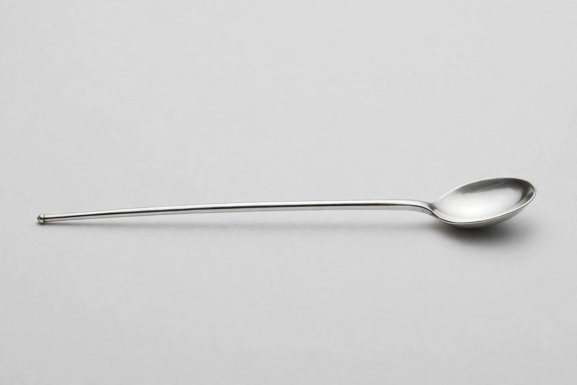 Sterling Silver Iced-Tea Spoon with Beaded Handle — Primary view